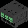 2913610000 Signal terminal, SNAP IN with control button, 3-pin, 90°