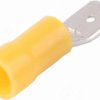 Konektor izolowany męski żółty 6,4x0,8mm