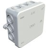 Branching box, 75 x 75 x 35 mm, no. of entries: 12, 2.5 mm², gray, IP55, 2000342