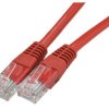 Patchcord UTP kat.5e kabel sieciowy LAN 2x RJ45 czerwony 1m NEKU