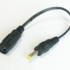 Adapter wtyk DC 1.7/4.0 na gniazdo DC 2.1/5.5 z kablem 10cm