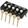 Przełącznik DIP 5-pozycyjny SPST THT 100 mA przy 50 V DC (liniowy), 25 mA przy 24 V DC (impulsowy) -20 → +85°C