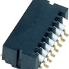DIP switche, Off-On, 8 pole, angled, 100 mA/6 VDC, CHP-081B