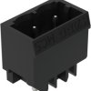 Pin header, 3 pole, pitch 5.08 mm, straight, black, 231-333/001-000/105-604