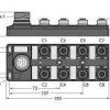 Rozdzielacz czujnik / element wykonawczy, pasywny Turck TB-8M12-4P2-CS12T 6611942 1 szt.