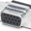 Phoenix Contact 1655124 Listwa żeńska D-Sub VS-09-BU-DSUB-HD-CD-B, styki: 15, 180 °, 10 szt.
