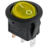 Przełącznik kołyskowy pojedynczy żółty (SPST) z podświetleniem AC