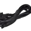 Kabel; zasilający; AK-PC-05A; gniazdo IEC C13 IBM proste; wtyk sieciowy CEE 7/7 kątowy; 5m; czarny; 3 żyły; 0,75mm2; 10A; Akyga;
