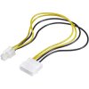 Renkforce RF-4174569 ATX 4-pin to 4-pin IDE Power Cable 0.30m Yellow/Black