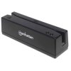 Manhattan 460255 USB-A Magnetic Strip Card Reader, Triple Track Reader, Keyboar