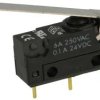 Mikroprzełącznik; SR0-03P; dźwignia; 25mm; 1NO+1NC wspólny pin; szybkie; przewlekany (THT); 3A; 250V; IP67; Highly; RoHS