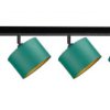 Spot nowoczesny abażur 4xE27 FLOW GREEN