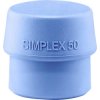 Halder 3201.050 SIMPLEX Replacement Head Soft TPE-65 Shore A Blue 90g