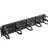 Organizer Kabli 19 2U Z 5 Uchwytami Typ B + Panel Szczotkowany Czarny Ak-1204-B