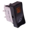 KG412A2FXA249XCVXX44 APEM On-Off Orange 12V illuminated Automotive Rocker Switch DPST IP65