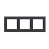 SIMON 10 Ramka 3 potrójna czarny mat CR3/49 KONTAKT SIMON