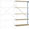 Manuflex RP1128.5012 Moduł rozszerzający do regału (S x W x G) 1250 x 2000 x 600 mm podłoga drewniana