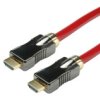 Roline Kabel Hdmi 8K (7680 X 4320) Ultra Hd Z Ethernetem, M/M, Czerwony, 5 M