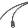 Renkforce USB-C Kabel USB 3.2 Gen2x2 Złącze męskie USB-C®, Złącze męskie USB-C® 0.50 m czarny płaszcz TPE RF-5501100