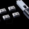 UL03PKBK Port Schloss, USB Typ A, 6 Stück, mit Schlüssel, schwarz