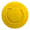 Napęd przycisku grzybkowego żółty przez obrót ZB5AS55