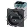 Rozłącznik główny 3P 16A 7,5kW AC23A 400V montaż tablicowy otwór centralny 22.5 mm czarne pokrętł 3LD3054-0TK51