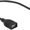 przedłużacz USB 2.0 Delock 85105 Kabel, [1x złącze żeńskie USB-A 2.0 - 1x złącze żeńskie USB-A 2.0], 0.25 m, czarny
