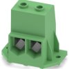 PCB terminal, 2 pole, pitch 20 mm, AWG 6-3, 232 A, screw connection, green, 1841869