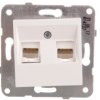 Karre Gniazdo Komputerowe 2xrj45 Kat. 6, Kolor Biały / 90963679