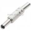 Wtyk DC 2,5 / 5,5 mm; długi 14mm metalowy