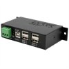 USB-Hub Exsys EXSYS - USB 2.0 Hub 4-Port extern Din-Rail Kit czarny