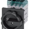 Rozłącznik główny 3P+N 32A 11,5kW AC23A 400V montaż tablicowy otwór centralny 22.5 mm pokrętło czarne 3LD3254-0TL51