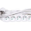 Przedłużacz 5-Gniazd Z/U 5M /H05vv-F 3G1/ Biały P0515