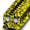 Through terminal block, screw connection, 1.5-25 mm², 2 pole, 76 A, 8 kV, yellow/black, 3047663