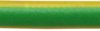 PVC-switching strand, extremely flexible, LifY, 1.5 mm², 765 x 0.05 mm, yellow/green, outer Ø 2.9 mm, BYB-5-92F6328