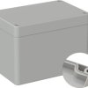 ABS enclosure, (L x W x H) 120 x 80 x 85 mm, light gray (RAL 7035), IP66, 5U320600
