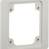 Adapter plate, rectangular, polymer, (W x H) 90 x 100 mm, gray, for outlet, 13136