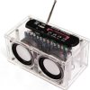 Głośnik bezprzewodowy Bluetooth FM 2x3W z wizualizacją LED DIY KIT