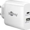 Podwójna szybka ładowarka USB-C PD (45 W) biały 1x...