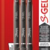 2136598 Sharpie S-Gel gel roller pen, set of 3, black