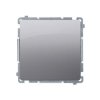 Simon Basic Przycisk pojedynczy bez piktogramu 10AX 250V, szybkozłącza, inox metalizowany BMP1.01/21