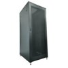 Szafa Serwerowa Rack 19 Cali 42U 800X1000, Drzwi Szklane, Kolor Czarny Flat Pack