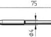 Grot lutowniczy Ersa 212 BD LF, 0212BD Kształt ołówka, 0.4 mm, 1 szt.