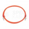 Patchcord światłowodowy FO MM LC/UPC-LC/UPC duplex 50/125 OM2 2.0mm bezhalogenowy LSOH pomarańczowy 5m PFOT