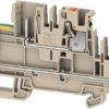 Terminal block, push-in connection, 4.0 mm², 4 pole, 32 A, 8 kV, dark beige, 2676070000