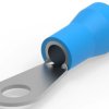 Insulated ring cable lug, 13-15 mm², AWG 6, 8.33 mm, M8, blue, 52264