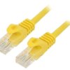 Patch cord U/UTP, Cat 6, RJ45 wtyk z obu stron, linka, CCA, 0,25m PP6U-0.25M/Y
