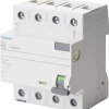Wyłącznik różnicowoprądowy Siemens 5SV33446KK12, 4 styki, 40 A, 0.03 A, 400 V