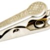 Alligator clip, silver, max. 7.9 mm, L 50.1 mm, solder/crimp connection, BU-60X