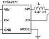 500-mA, 6-MHz High-Efficiency Step-Down Converter, Vout=1.2V | YFD | 6 | -40 to 85